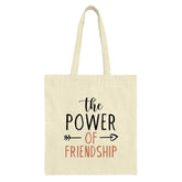Friendship Power Tote Bag, Best Friend Gift, Everyday Carryall Bag, Friends Appreciation Present, Inspirational Tote Bag, Shopping Bag - Tawshia